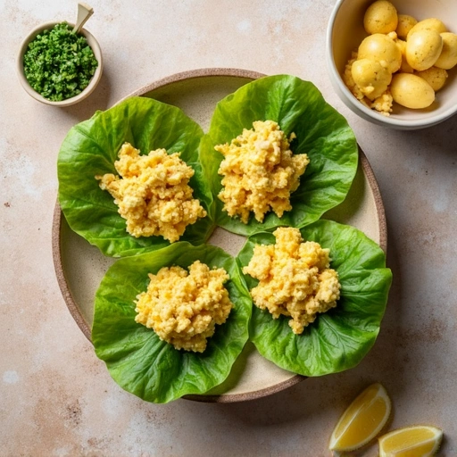Egg Salad Lettuce Wraps