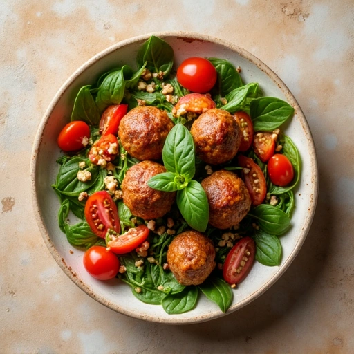 Italian Meatball Salad