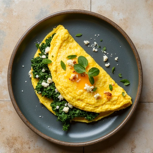 Spinach and Feta Omelette