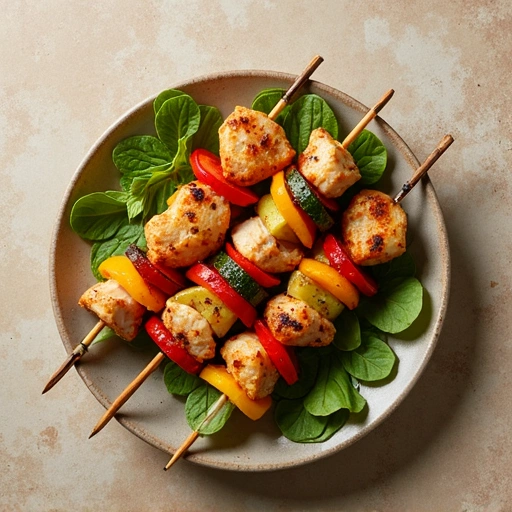 Chicken and Vegetable Skewers