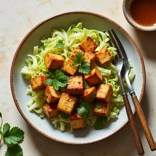 Napa Cabbage and Tofu Stir Fry