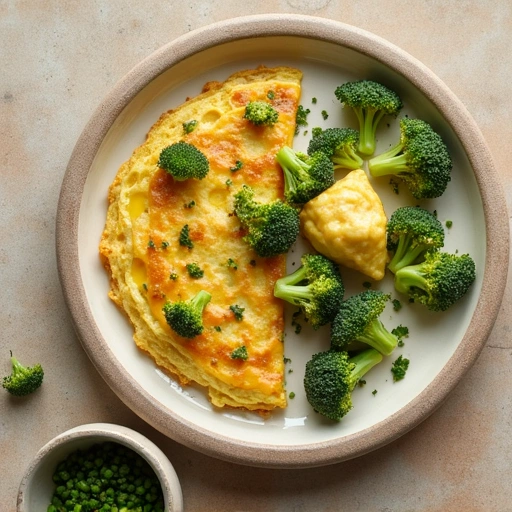 Broccoli and Cheese Omelette