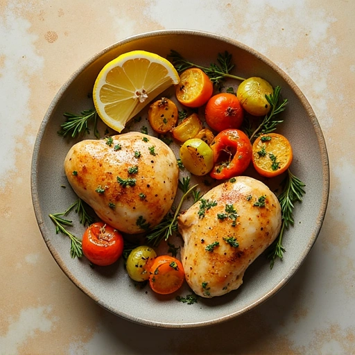 Lemon Herb Chicken with Roasted Vegetables