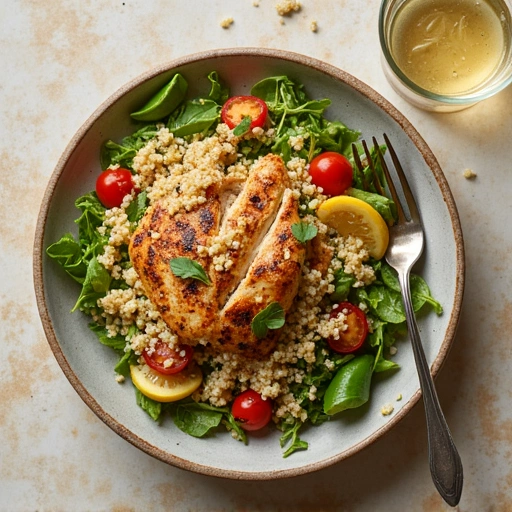 Quinoa and Grilled Chicken Salad