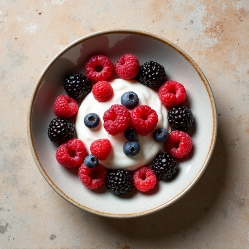 Mixed Berries with Yogurt