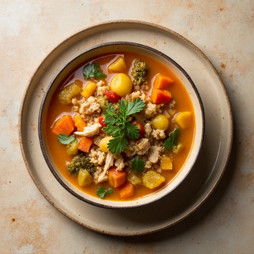 Gourmet Leftover Turkey and Vegetable Soup