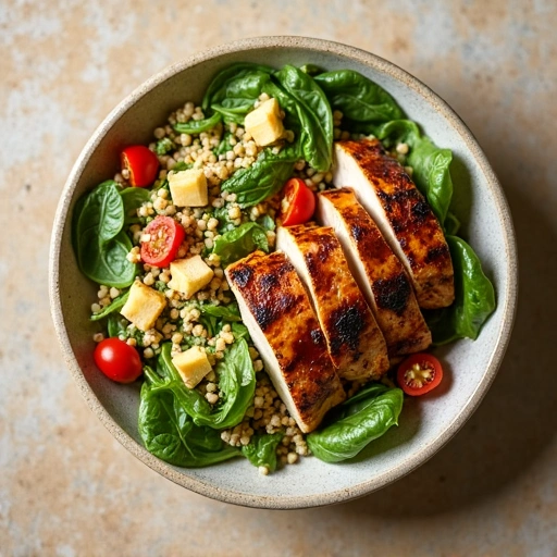 Quinoa Salad with Grilled Chicken