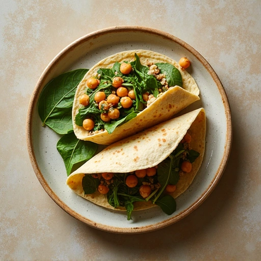 Chickpea and Spinach Wrap