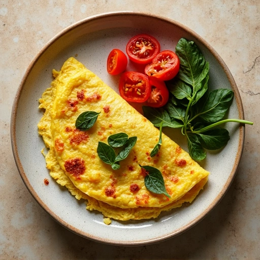 Tomato & Spinach Omelette