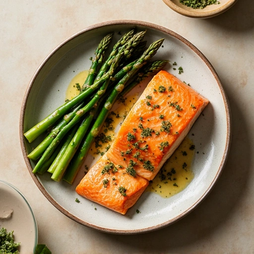 Baked Salmon with Asparagus