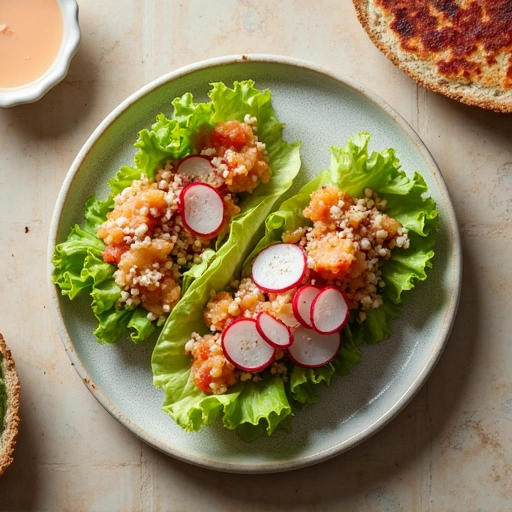 Lettuce and Radish Breakfast Wrap