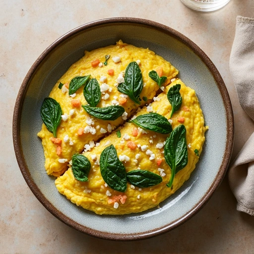 Spinach and Feta Omelette