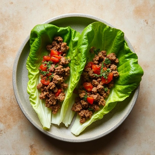 Ground Beef Lettuce Wraps