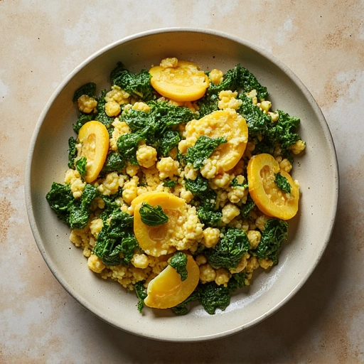 Spinach and Egg Scramble