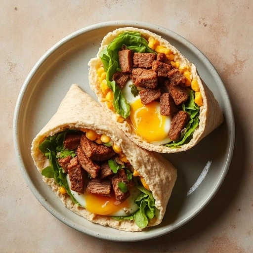 Steak and Egg Breakfast Wrap