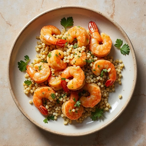 Garlic Shrimp with Quinoa