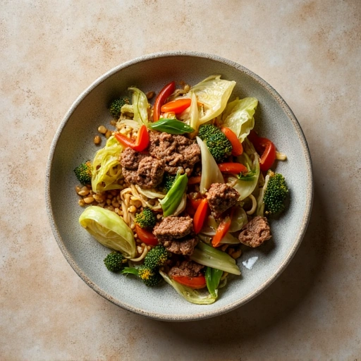 Beef and Cabbage Stir Fry