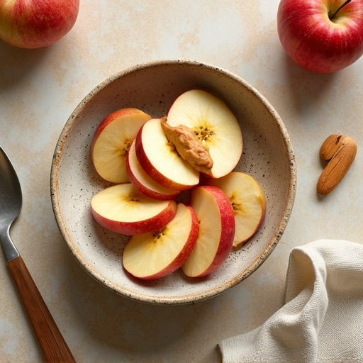 Apple Slices with Almond Butter