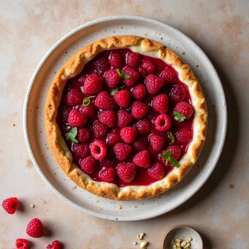 Raspberry Almond Tart with Cardamom