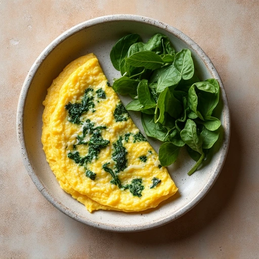 Spinach and Cheese Omelette