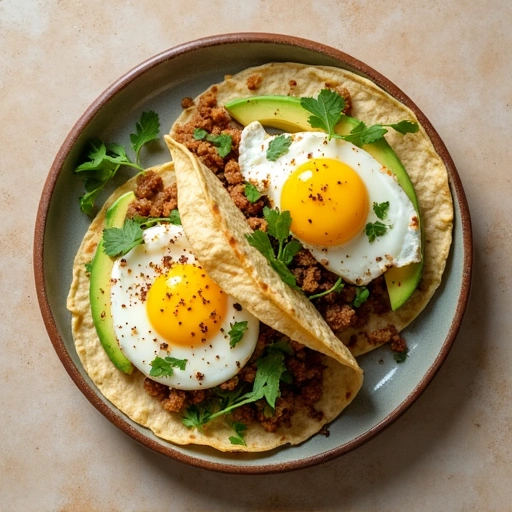 Avocado and Egg Breakfast Tacos