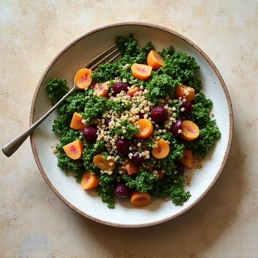 Beet and Kale Quinoa Salad