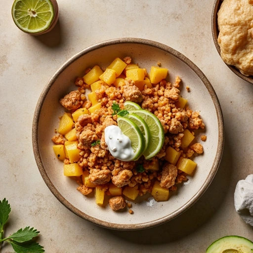 Potato and Chicken Burrito Bowl