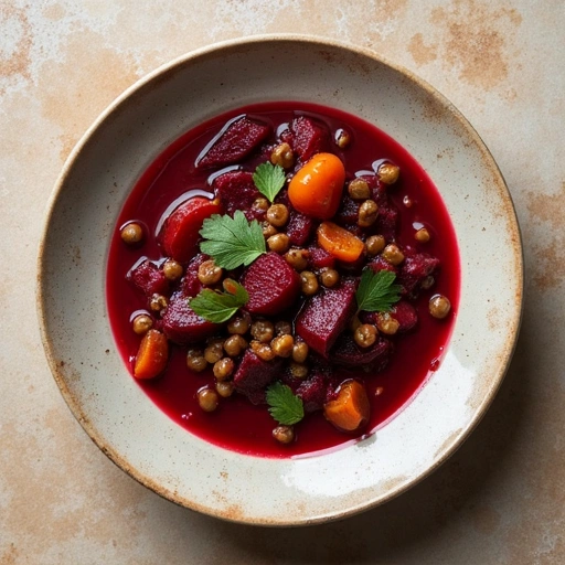 Beet and Lentil Stew