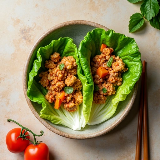 Thai Chicken Lettuce Wraps