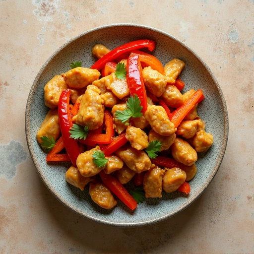 Sweet Pepper and Chicken Stir-Fry