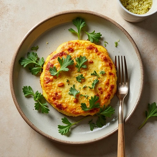 Garlic Scape and Potato Frittata