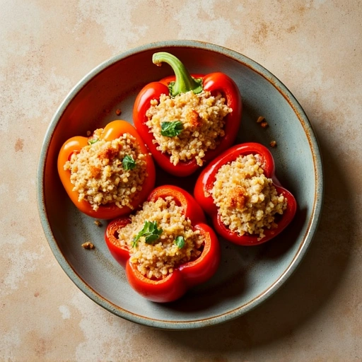 Stuffed Bell Peppers with Turkey