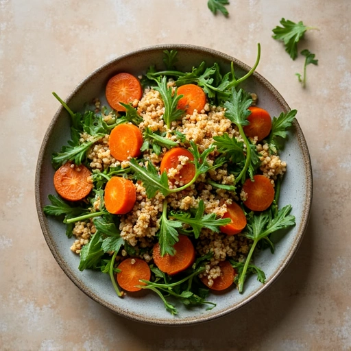 Carrot and Arugula Quinoa Salad
