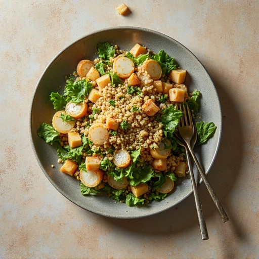 Japanese Turnip and Quinoa Salad