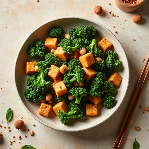 Asian-Style Kale and Tofu Stir-Fry