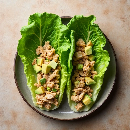 Romaine Lettuce Wraps with Turkey and Avocado