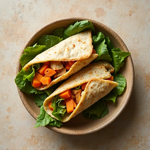 Carrot and Chicken Wraps