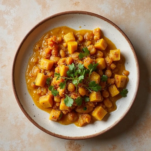 Rhubarb and Lentil Curry