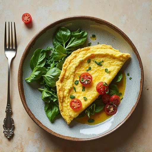 Spinach and Feta Omelette