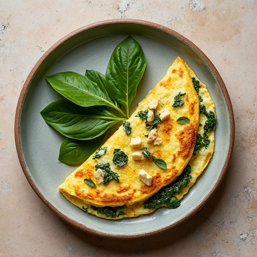 Spinach and Feta Omelette