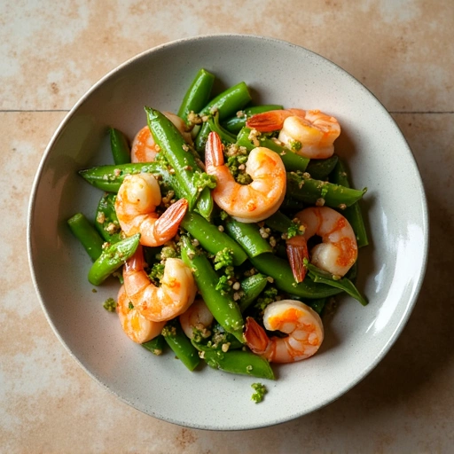 Pea Shoot and Shrimp Stir-Fry