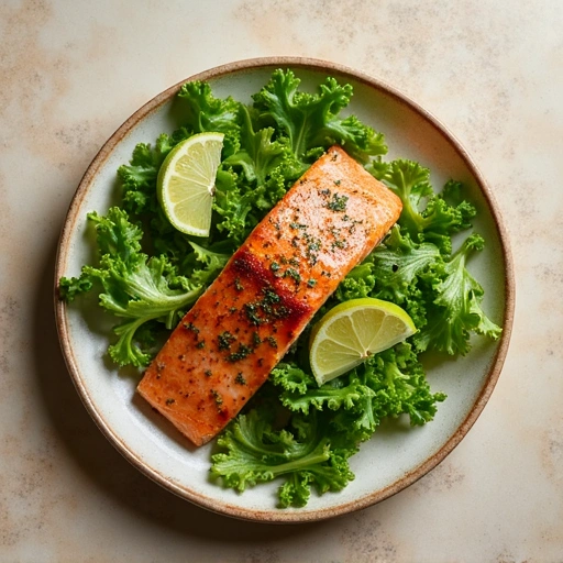 Herb-Crusted Salmon with Lettuce Blend Salad
