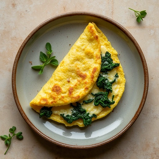 Spinach and Cheese Omelette
