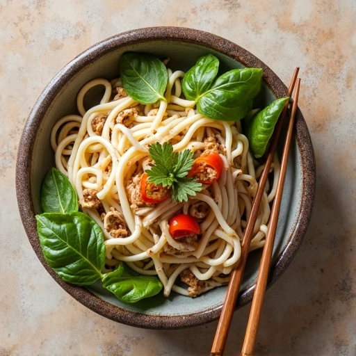 Soba Noodle Salad with Japanese Turnips and Chicken