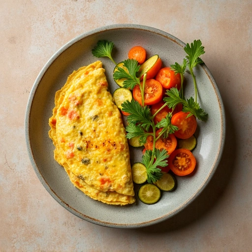 Carrot and Zucchini Omelette