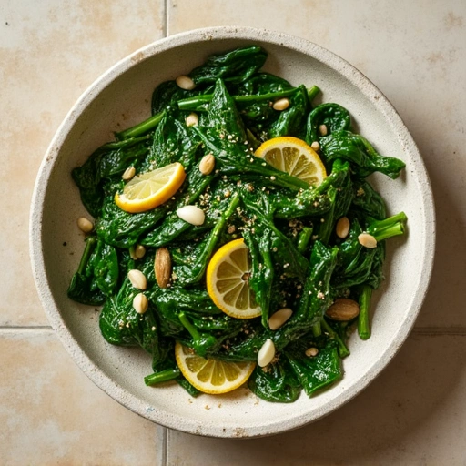 Sautéed Swiss Chard with Garlic Scapes and Lemon Zest