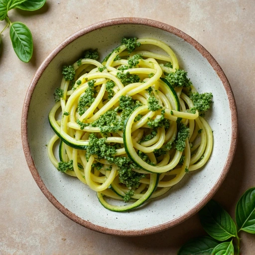 Zucchini Noodles with Pesto