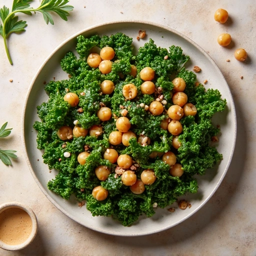 Italian Kale and Chickpea Salad