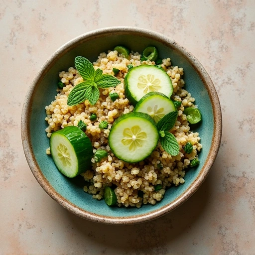 Cucumber and Mint Quinoa Bowl