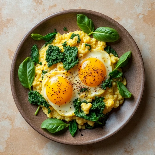 Spinach and Egg Scramble